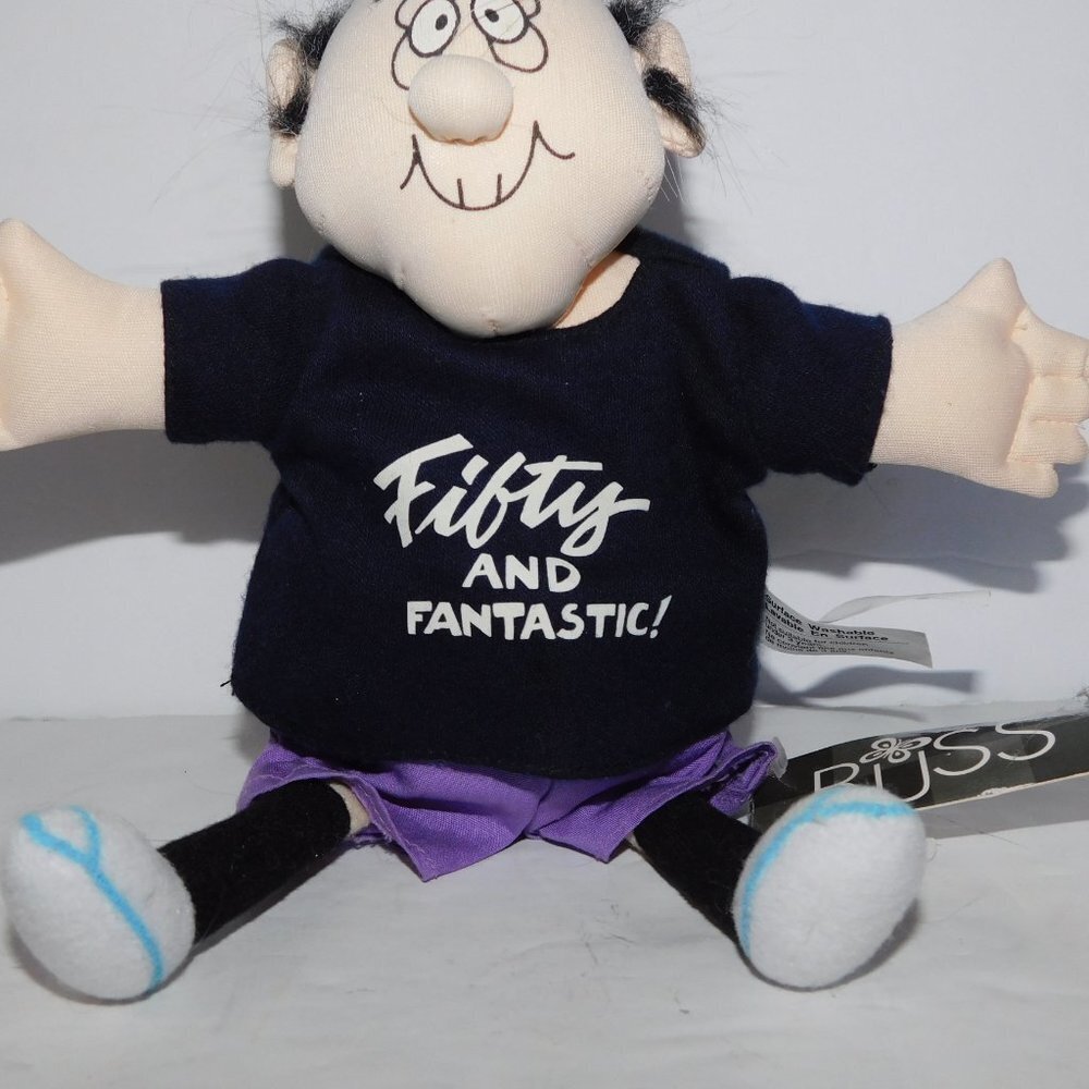 Russ Geezer Gallery 8.5" Plush Fifty and Fantastic Plush Stuffed Doll New w Tag